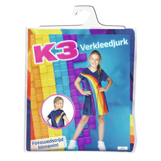 Studio 100 k3 dress rainbow blue 9-11 years