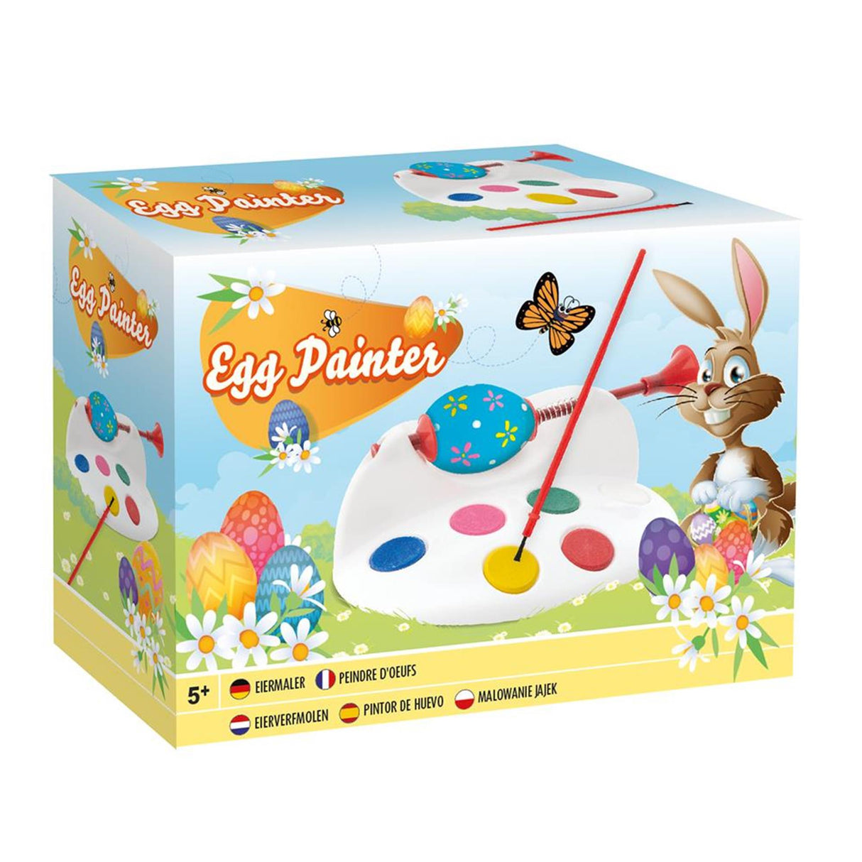 Grupo de artesanato criativo Eierverfmolen com tinta e pincel