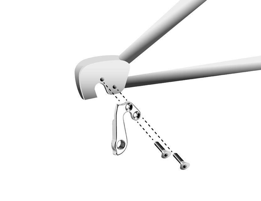 Union Derailleurpad GH-147 med skruvuppsättning M4X0.7