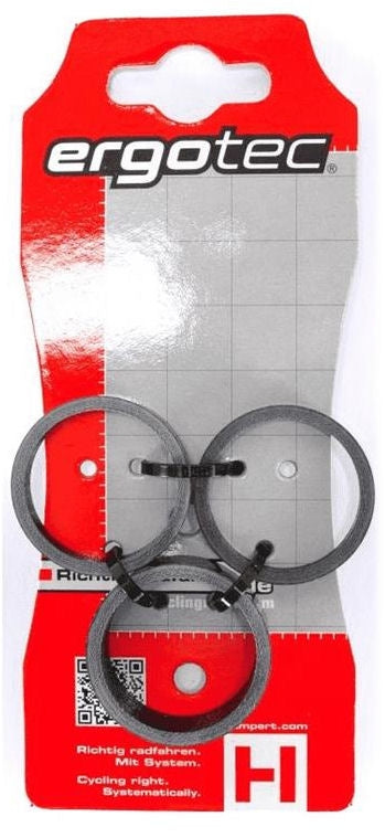 Spásaire headset Ergotec socraithe 1-1 8 (ø28.6) 3-píosa 3 5 10mm carbóin