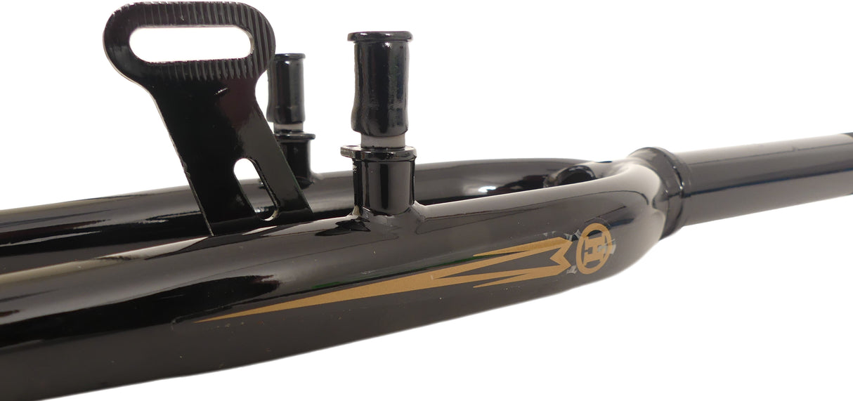 FORK HYBRID 28 con 1 1 8 FORCHIO - V -Brake Remnok e Dynamhaak - Black