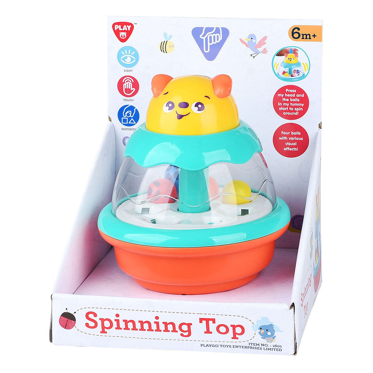 Playgo spinning top with balls