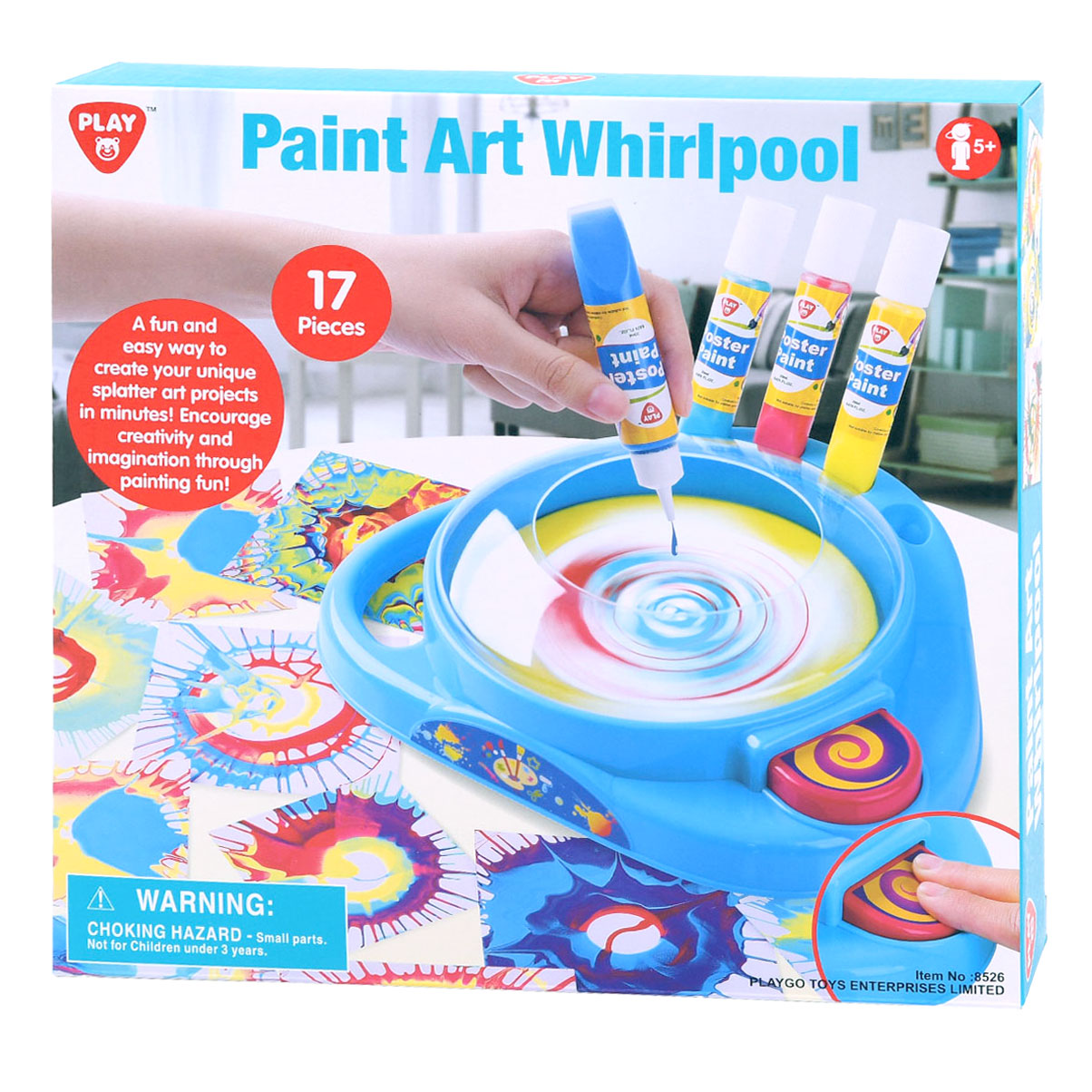 Jouez à la peinture Turning Clock Paint Set, 17dlg.