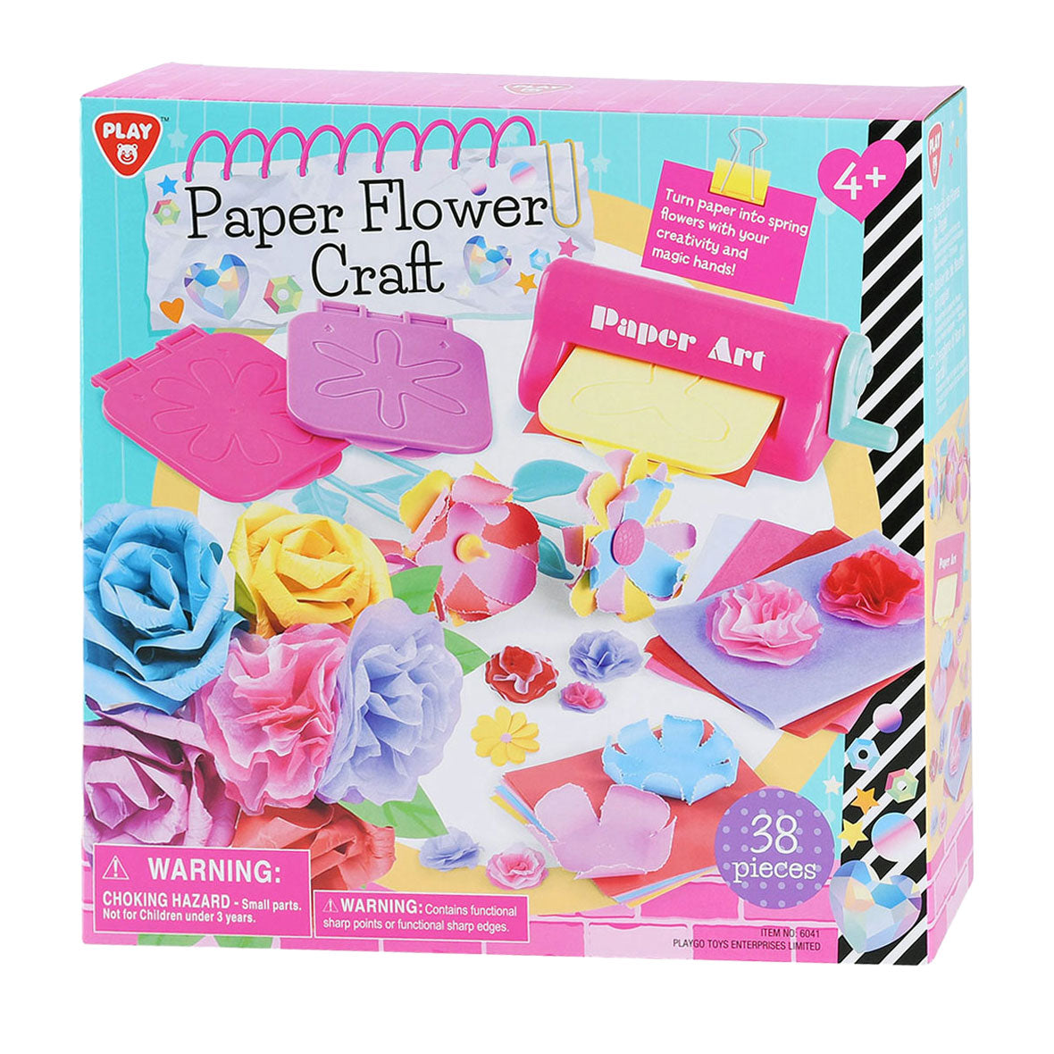 Playgo-Bastelset zum Basteln von Papierblumen – 38-teilig.