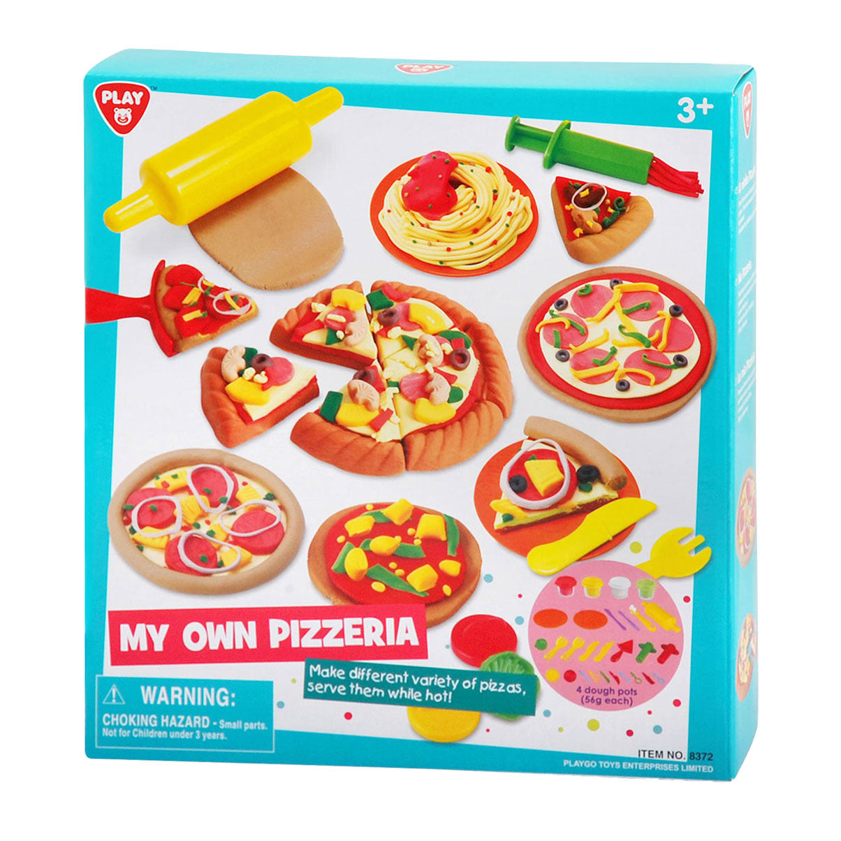 Hliněná sada Playgo moje vlastní pizzerie - 4 hliněné hrnce