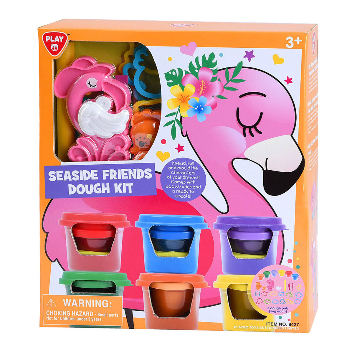 Playgo sjødyr leiresett - 6 leirpotter