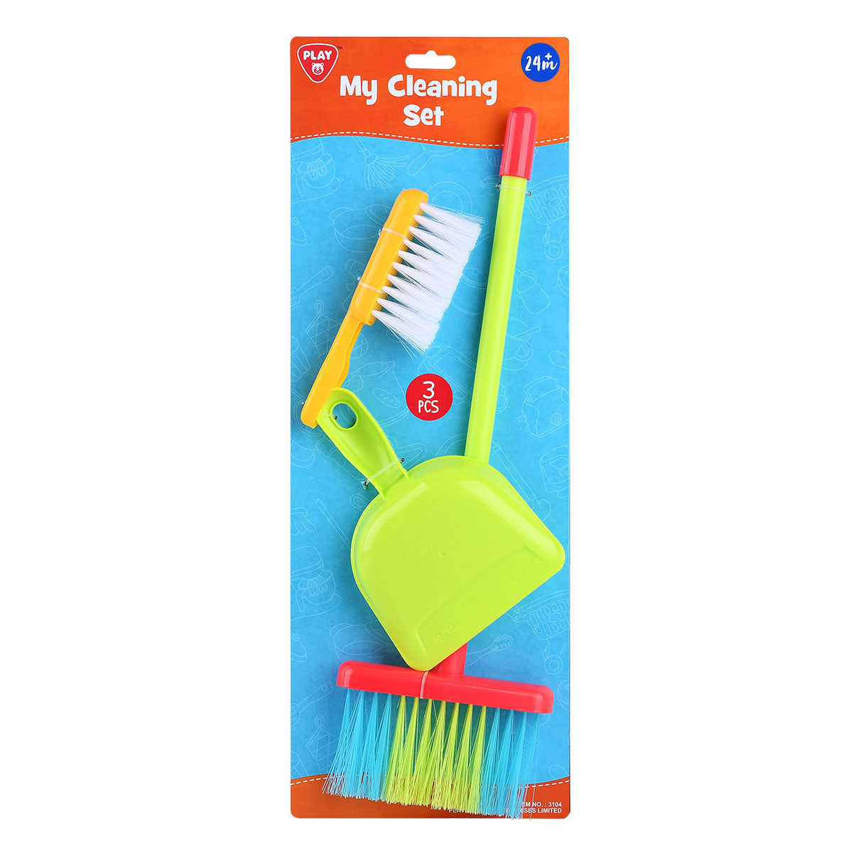 Playgo broom cleaning set - 3 pieces.