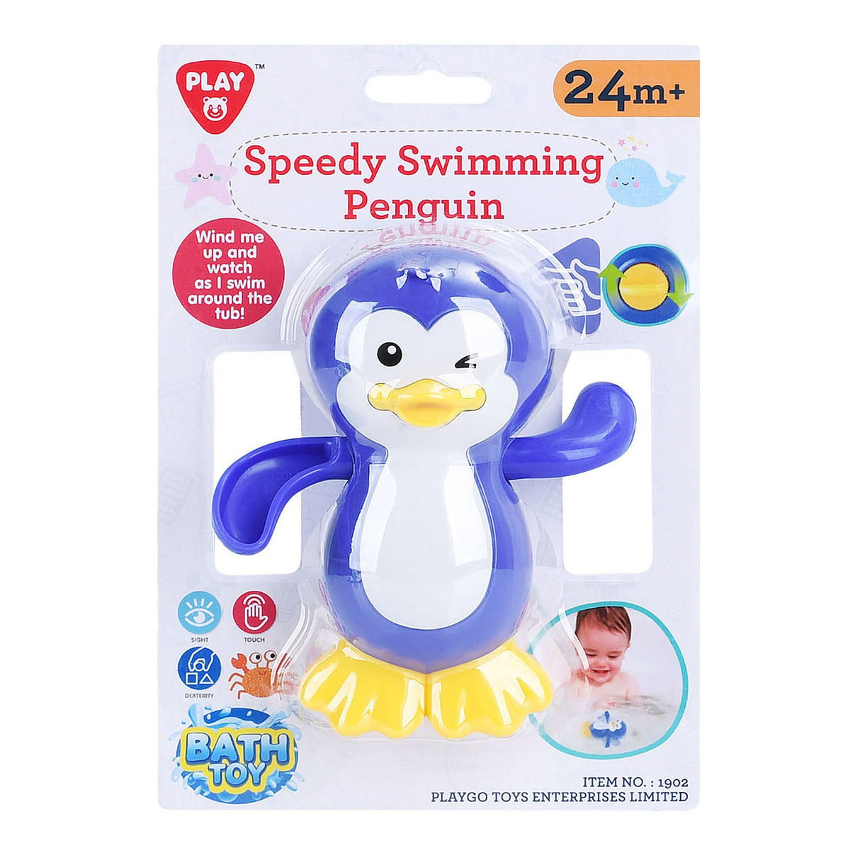 Playgo juguete de baño pingüino nadador veloz