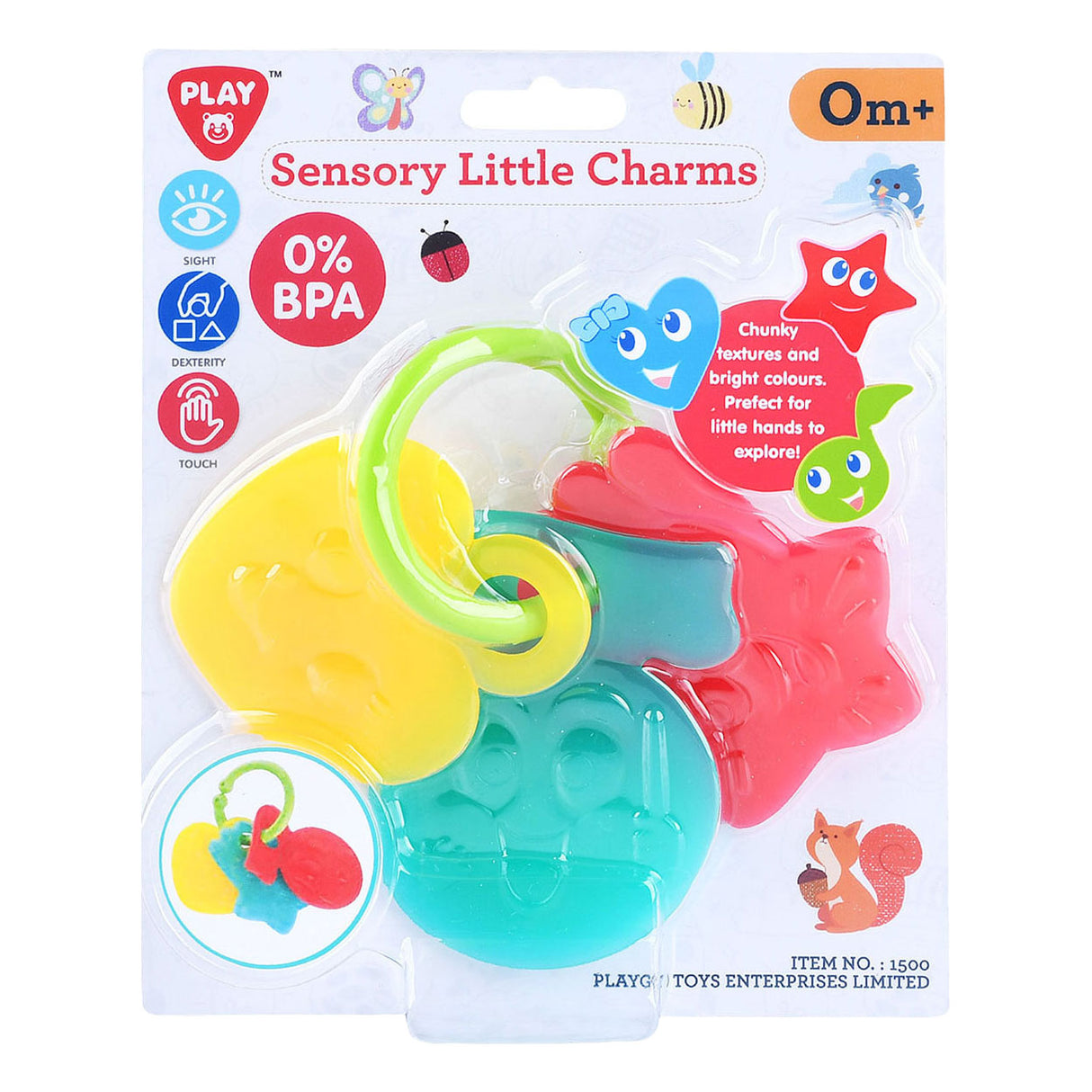Llaveros sensoriales Playgo - 4 uds.