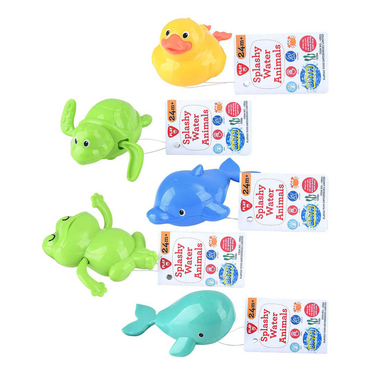 Gioca su spettacolari giocattolo da bagno per animali d'acqua