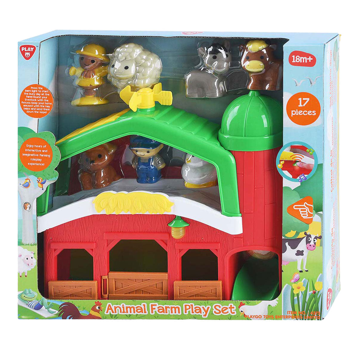 Play Farm with Animals Play Set, 17dlg.