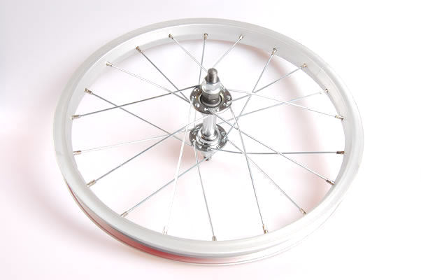 Front wheel 16 x 1.75 aluminum - silver