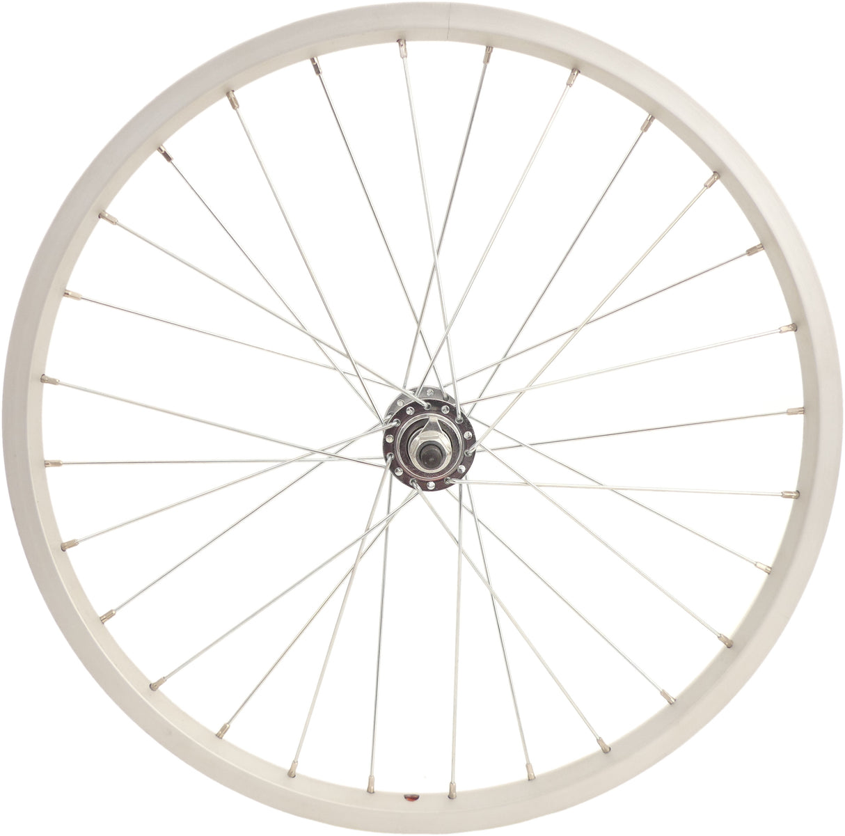 Roue avant 20 * 175 essieu fixe en aluminium - argent