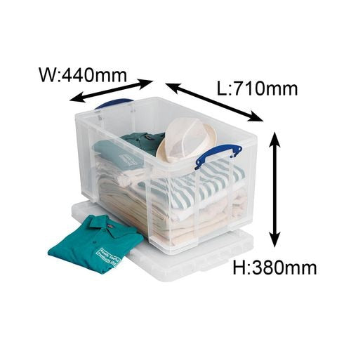 Doos archiefoplossing really useful box 440x710x380mm 84l stapelbaar deksel