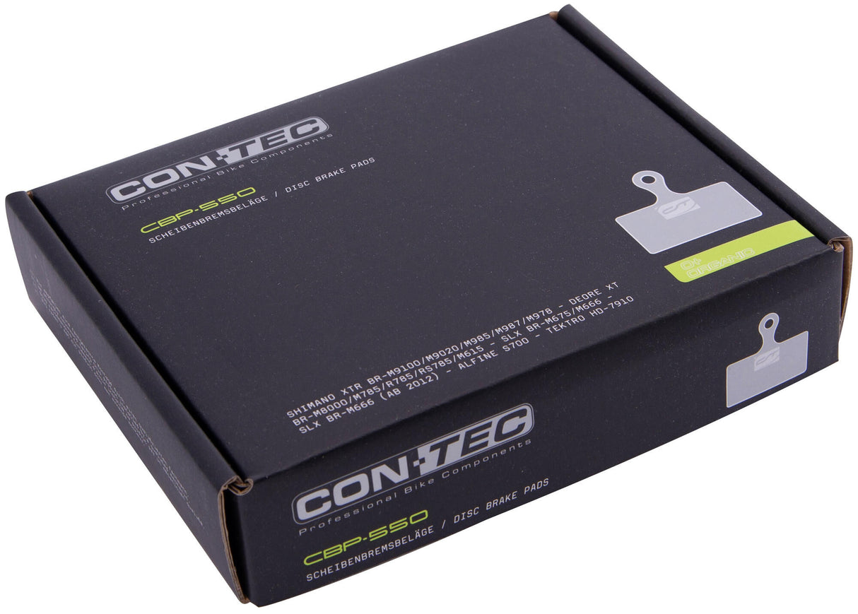 Contec disc brake pad discstop+ cbp-550 ct disc brakepad cbp-550 organic, box 25pr
