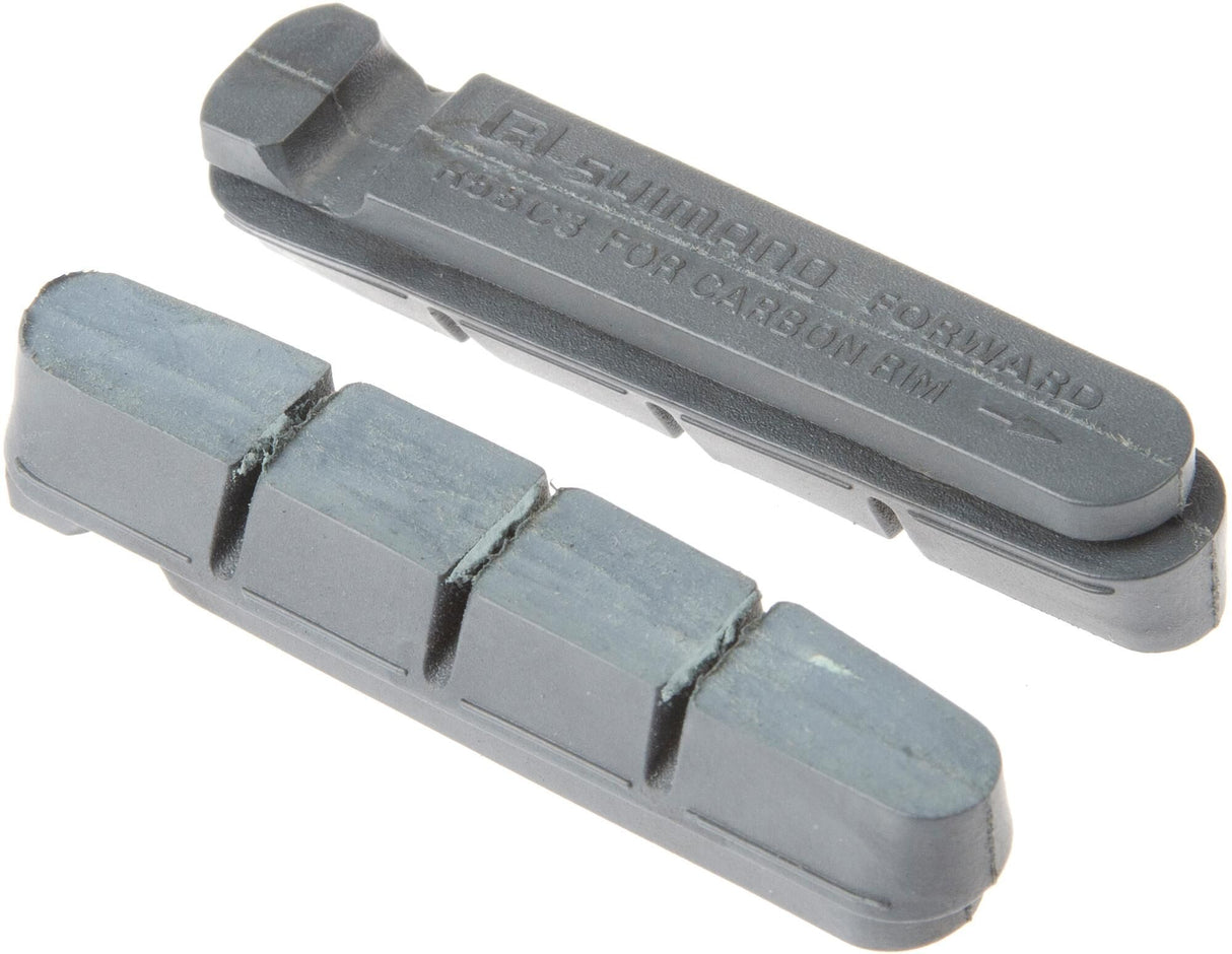 Shimano cartridge brake pads r55c3 br.shoe shim. r55c3 pair cart.f.carb.rim
