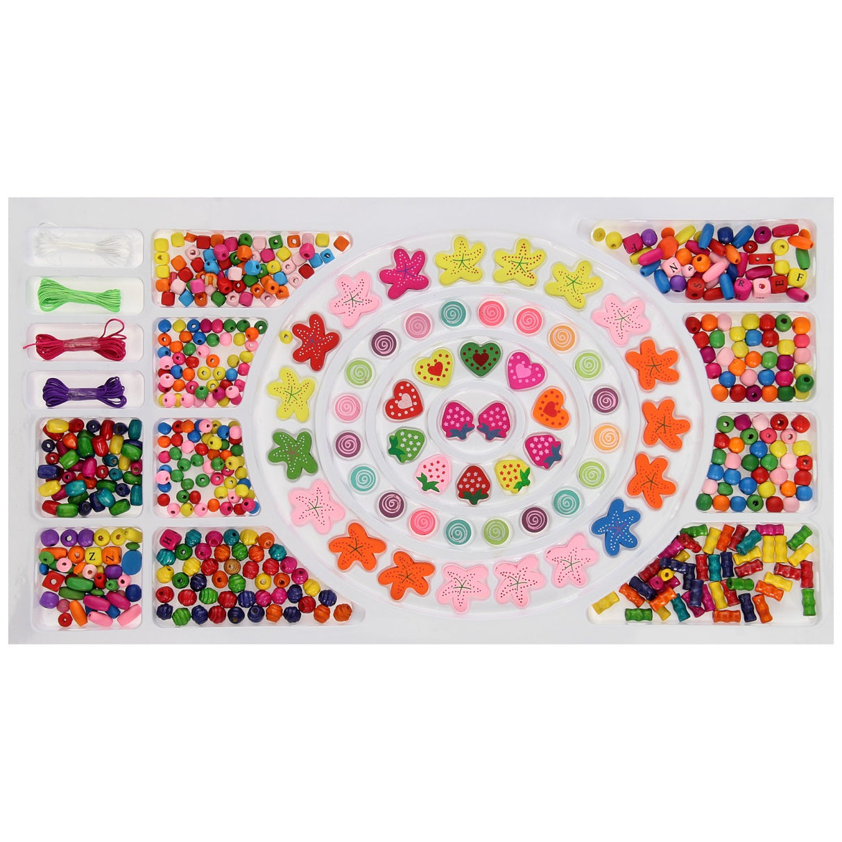 Gioielli set di perline in legno