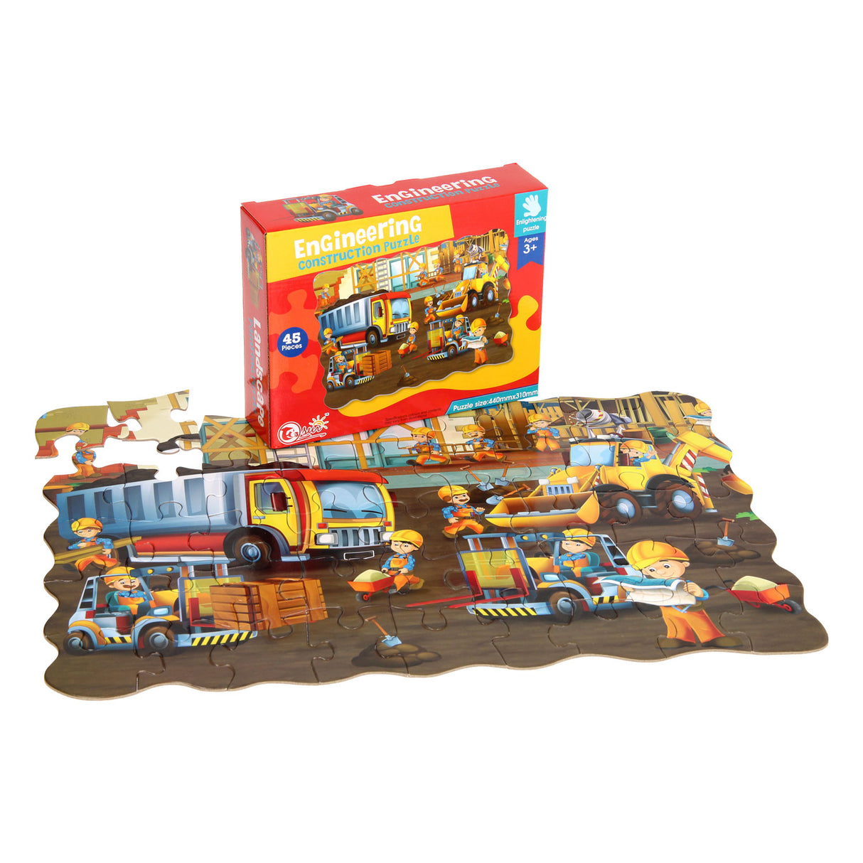 Floor Puzzle On The Construction Site 45 pcs.