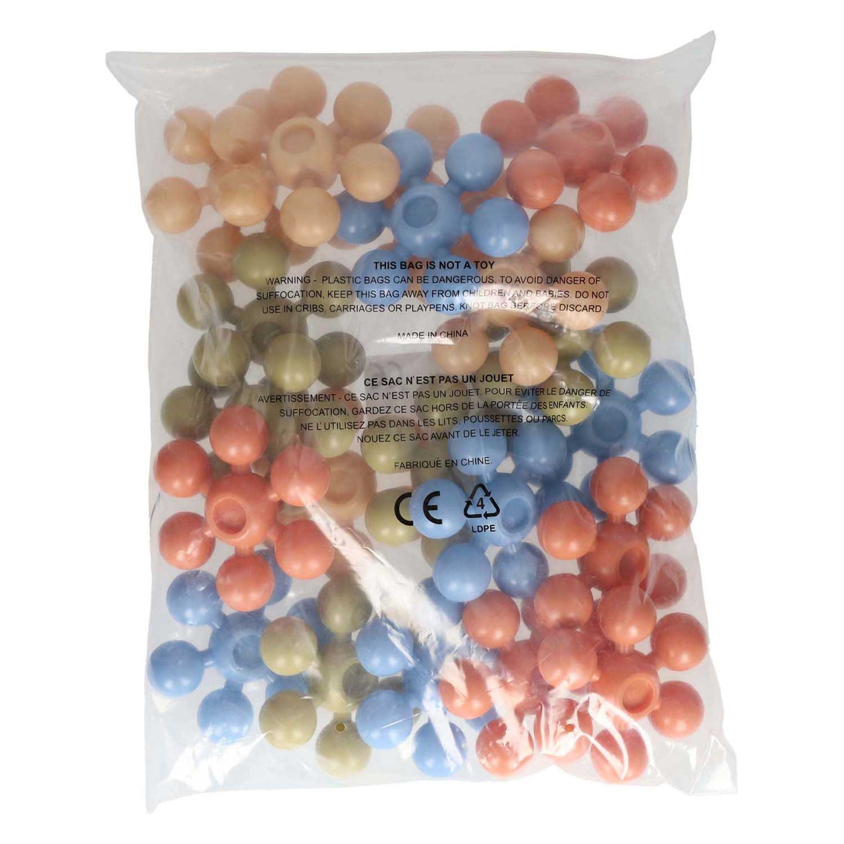 Färgade stjärnformade kontakter - 20 st.