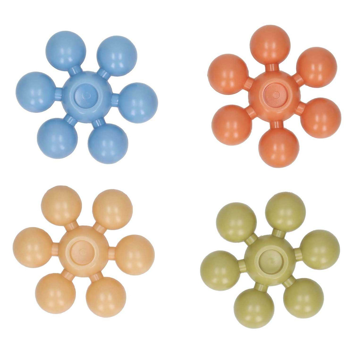 Colored star-shaped connectors - 20 pcs.