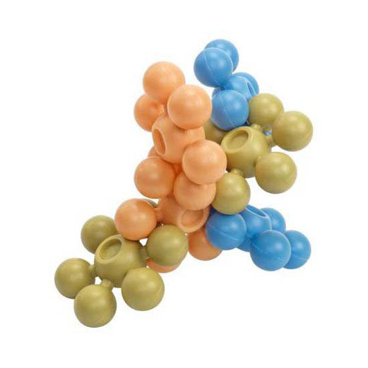 Colored star-shaped connectors - 20 pcs.