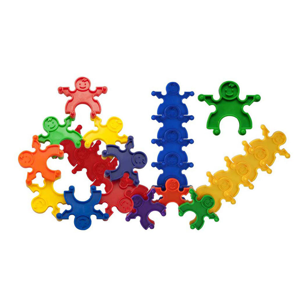 Gekleurde bouwpoppetjes - 36st.