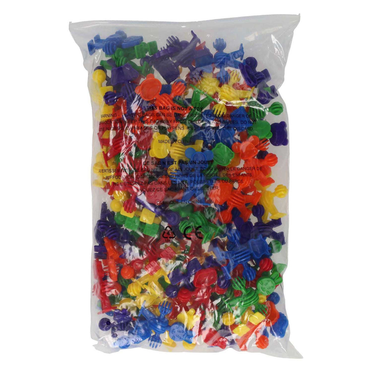 Colored building animals - 96 pcs.