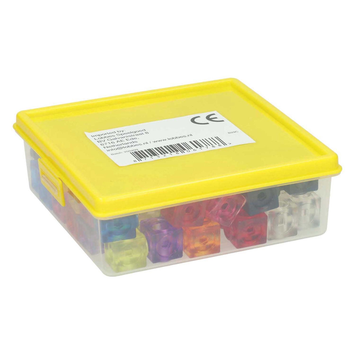 Transparent connector blocks - 75 pcs. in storage box