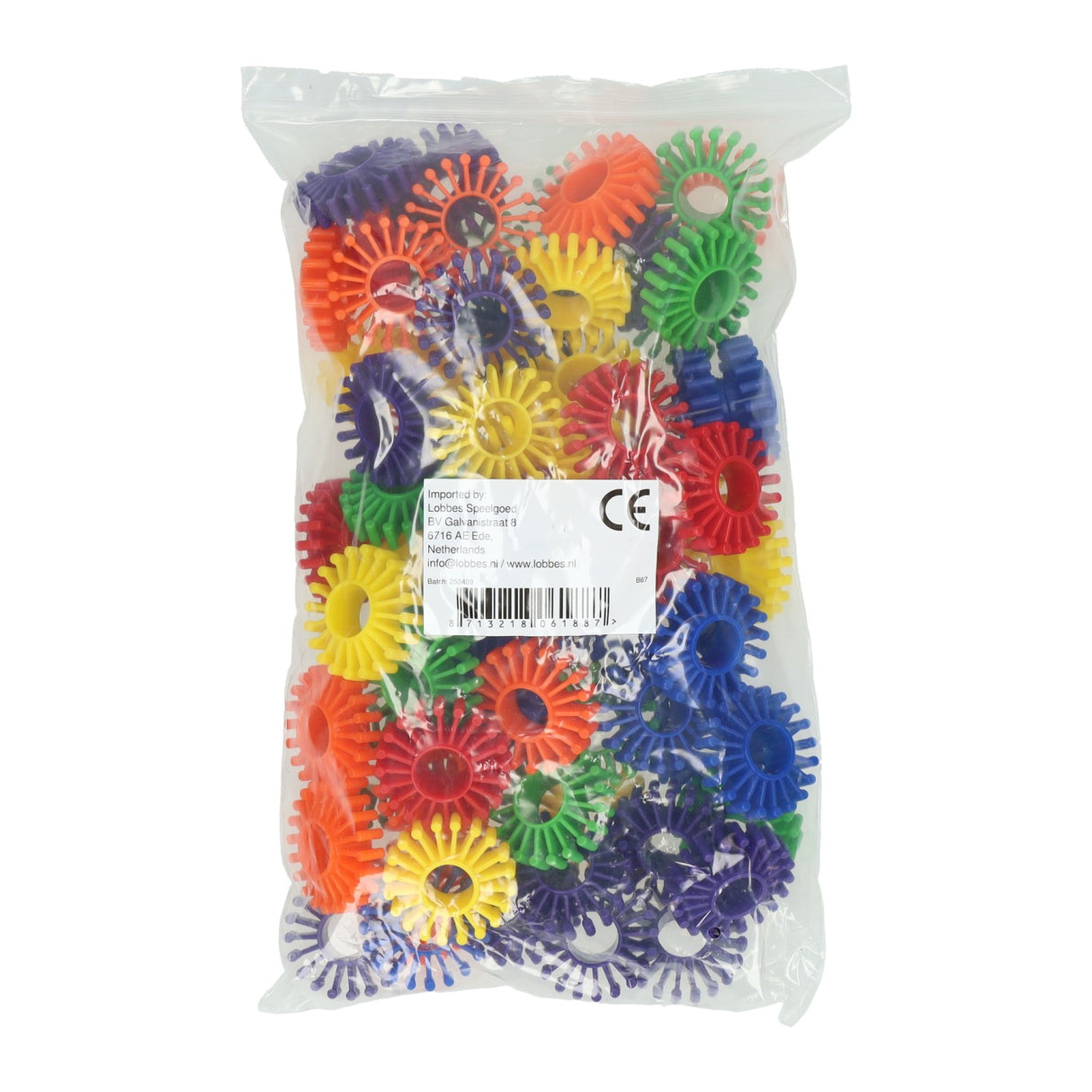 Colored building discs - 72 pcs.