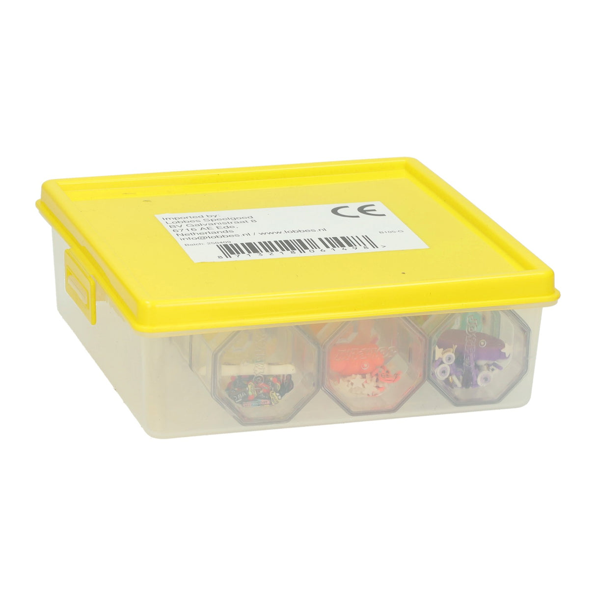 Glitter sprinkle stackable octagons - 12 pcs