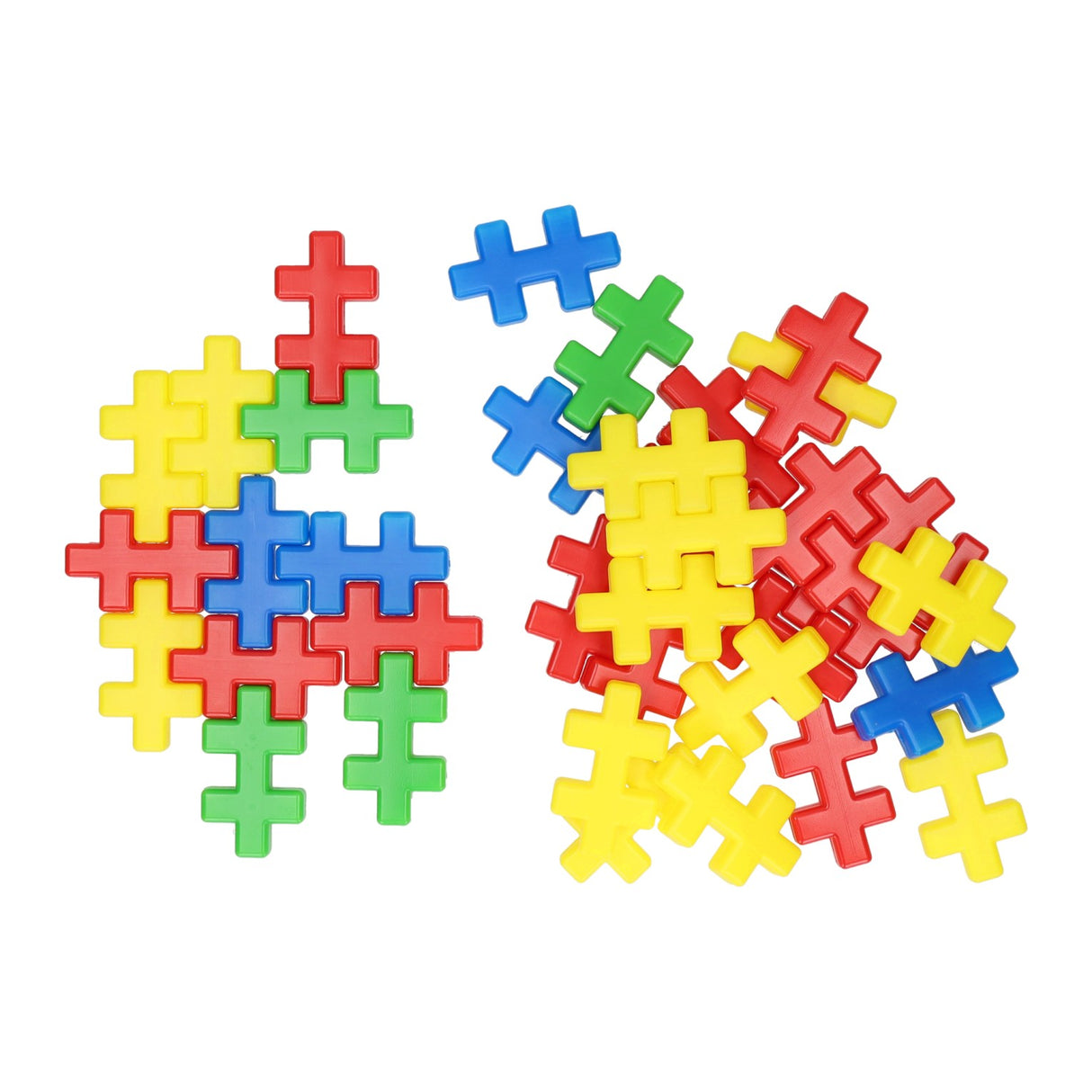 Plus puzzle set with one shape - 60 pcs