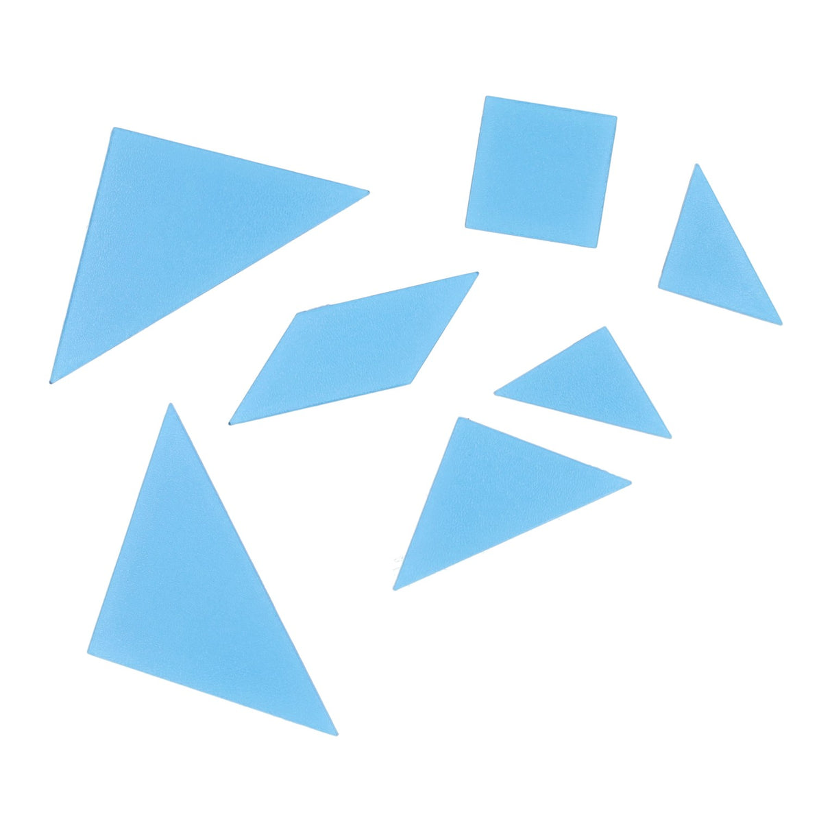 Transparent tangrams - 168 pcs