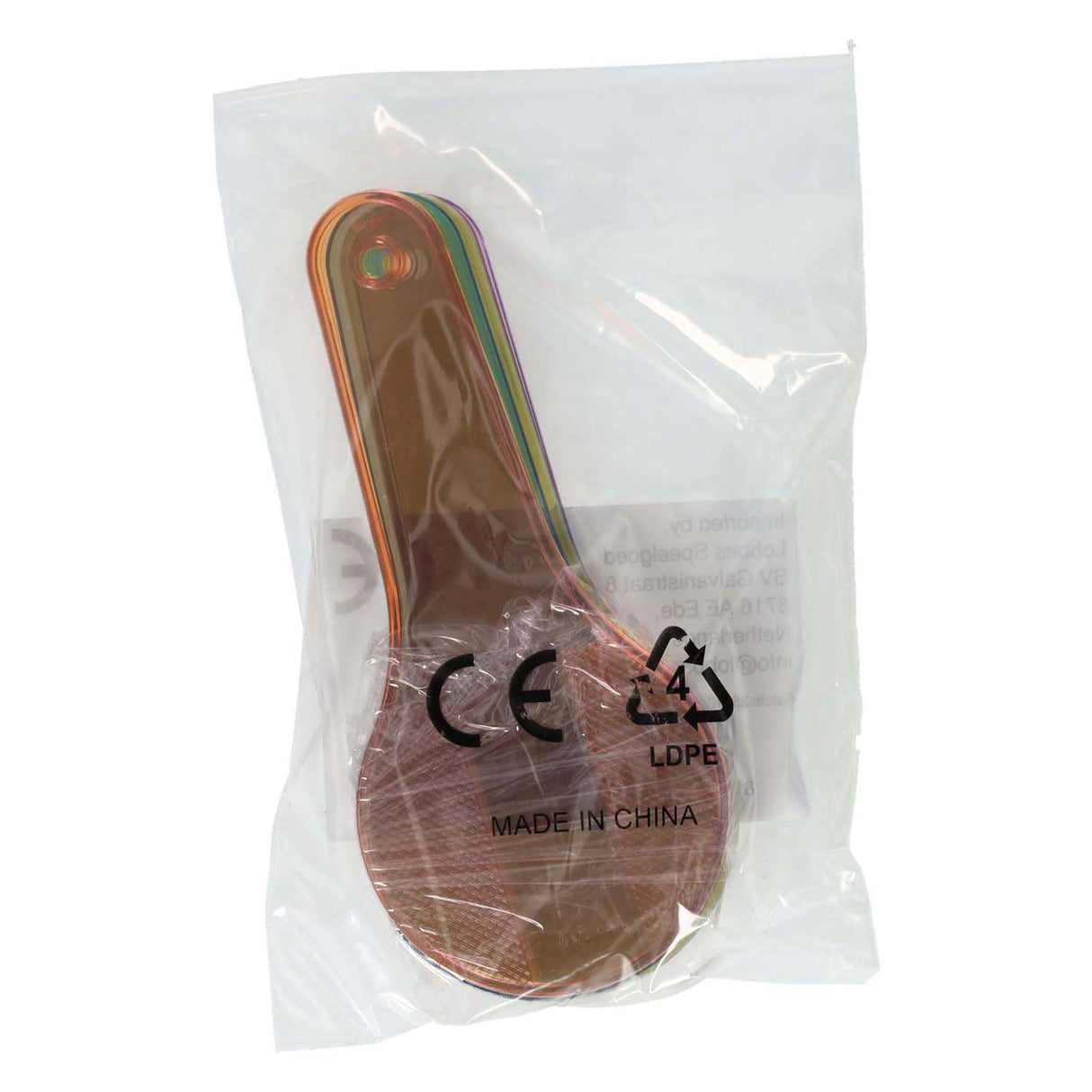 Transparent color paddles - 6 pcs.