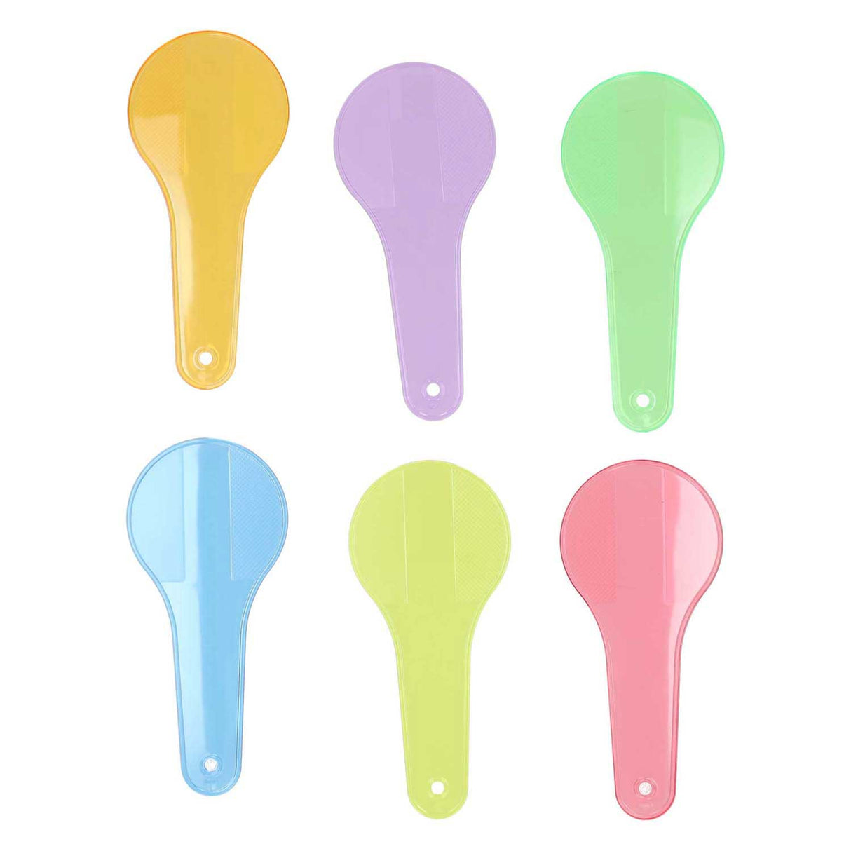 Transparent Faarfpaddelen - 6 Stéck.