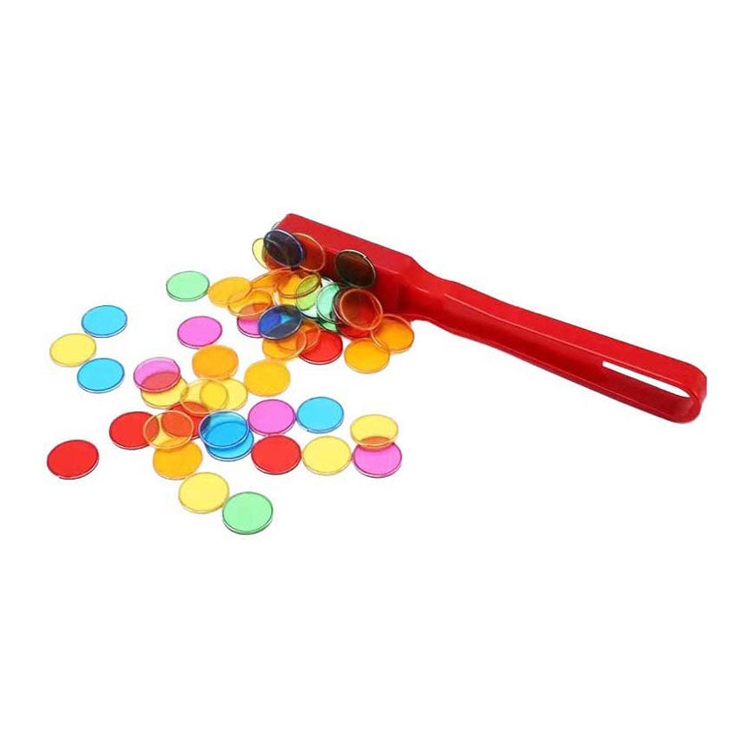 Colored transparent chips - 100 pcs.