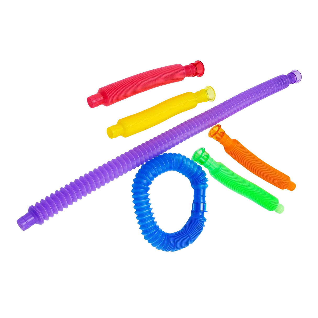 Colored stretchy tubes - 6 pcs.