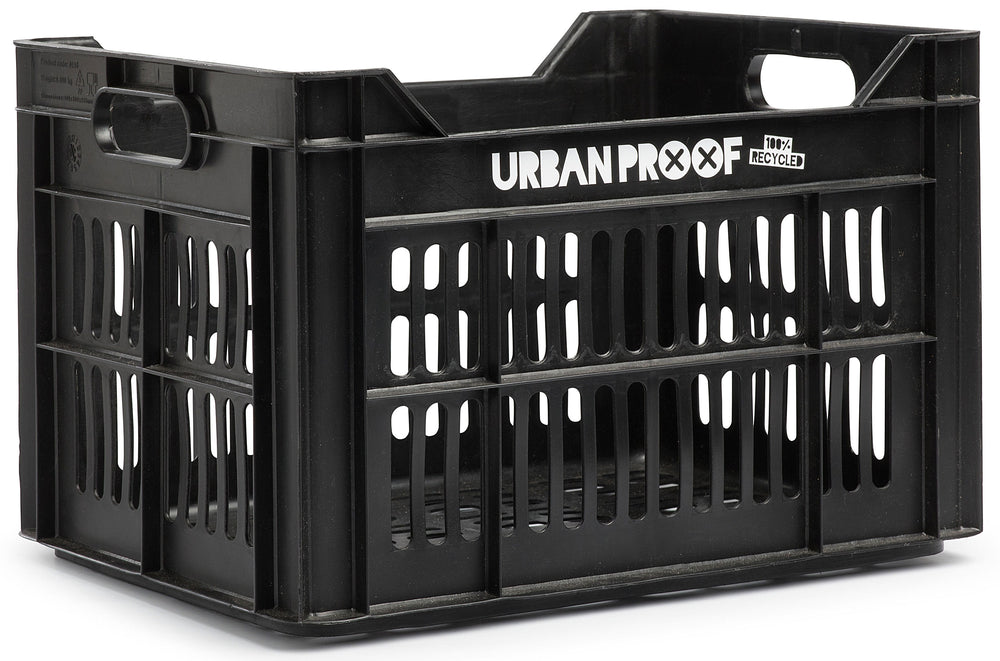 bicycle crate Recycled 30 liter polypropylene black