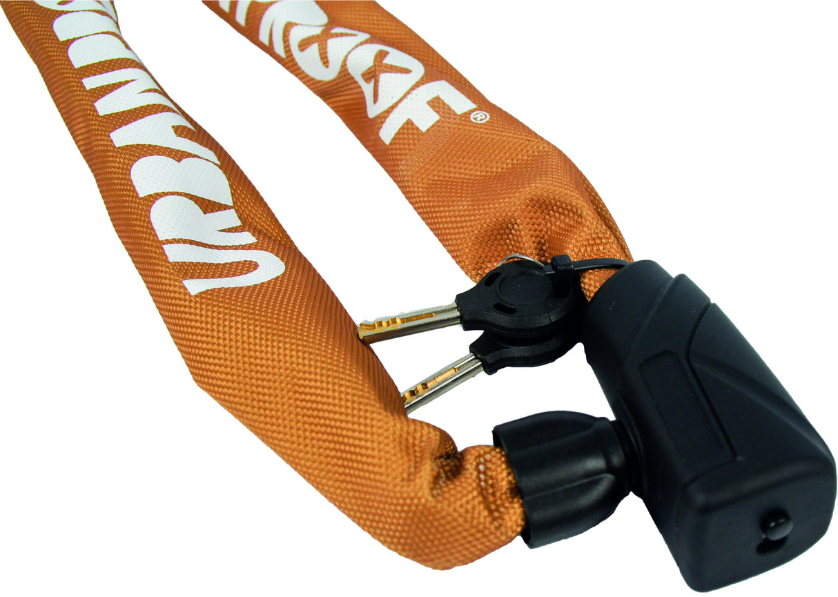 Urbansicheres Kettenschloss 8mm*100 cm Gelb