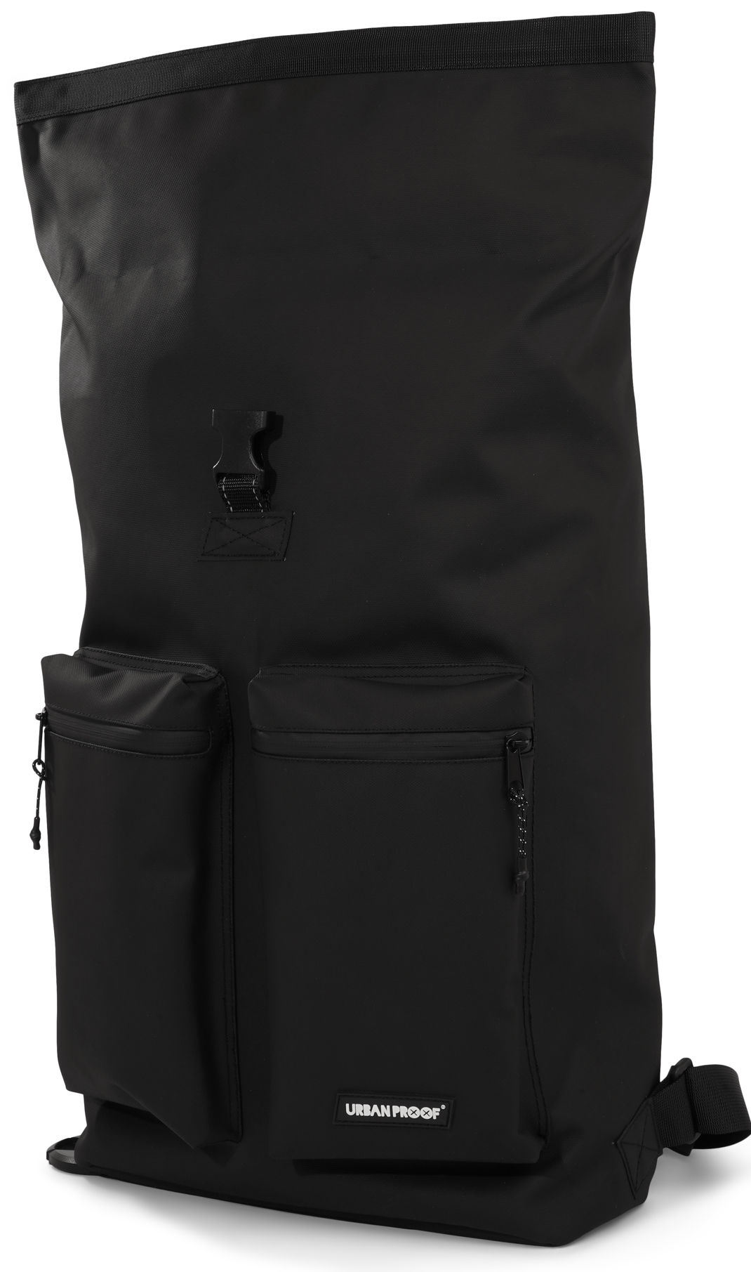 Urbanfester städtischer Rolltop -Pendler -Fahrradbeutel 20L Schwarz