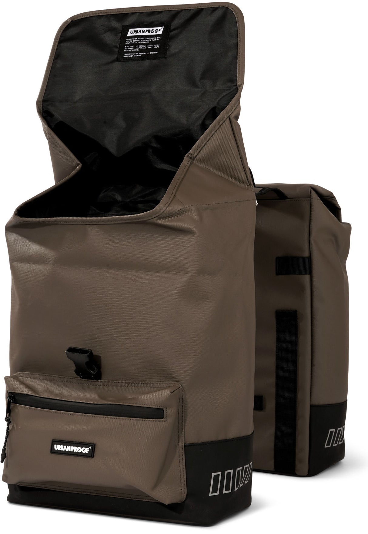 UrbanProof Urbanproof cargo double pannier 38 liters brown