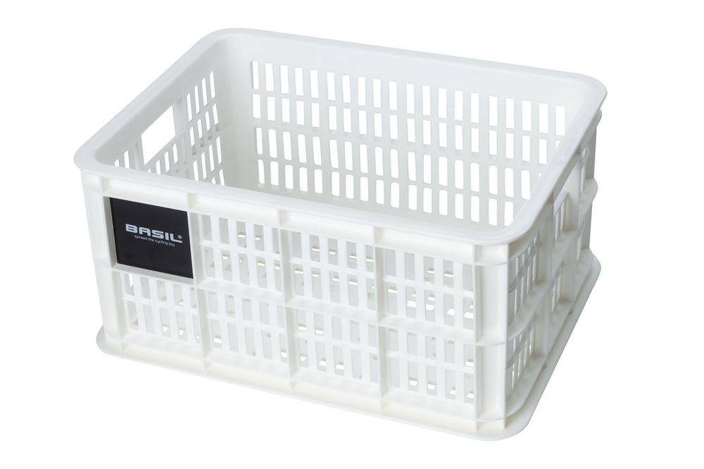 Basil Fietskrat S - Pequeño - 17.5 litros - blanco
