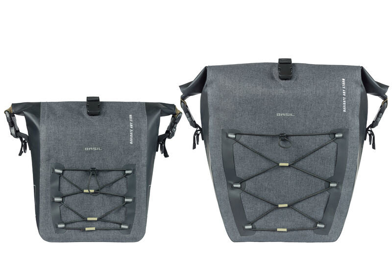 Basil Navigator Storm M - Sporty and functional single pannier - Black