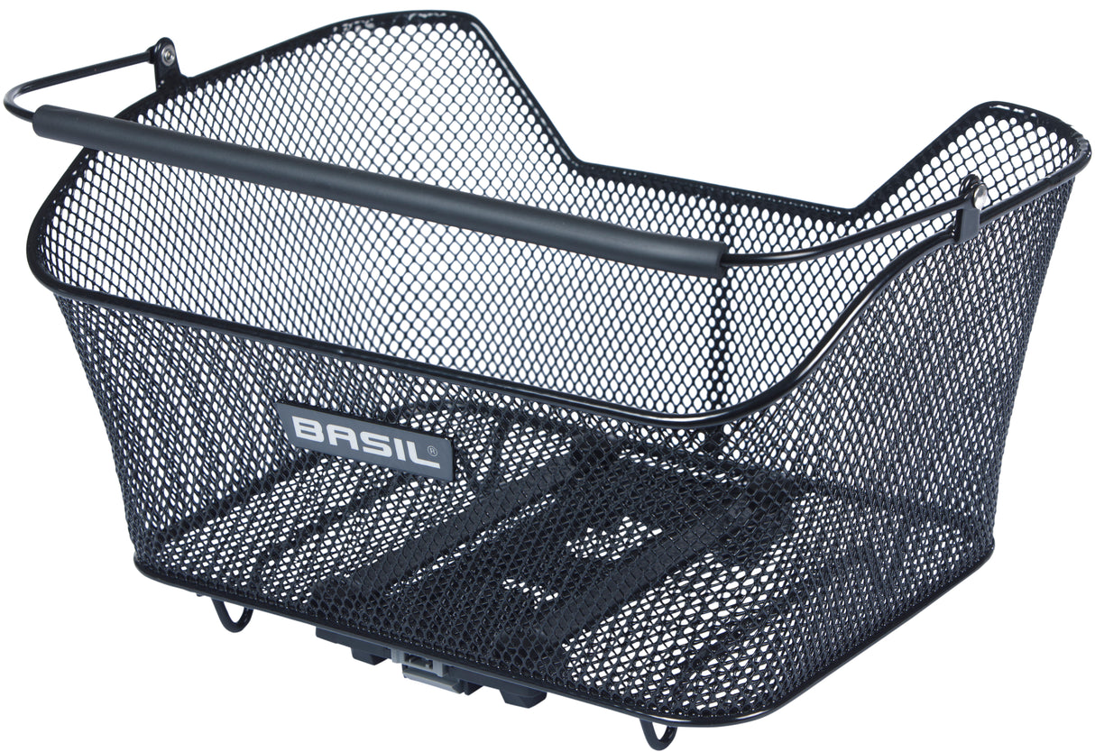 Basil bicycle basket base m with target mounting 14 liters 25 x 33 x 17 cm - black