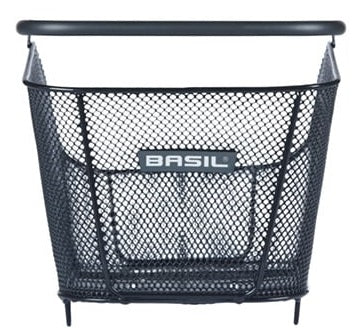 Basil Bicicleta icono de cesta M Multi Sistema NX 12 litros 39 x 24 x 13 - Negro
