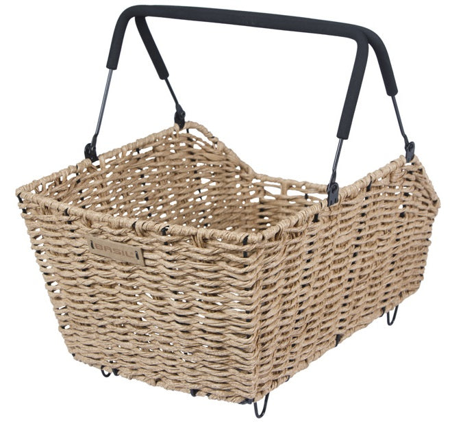Basil Kosz rowerowy cento rattan look multi system 40 x 25 x 12 cm - trawa morska