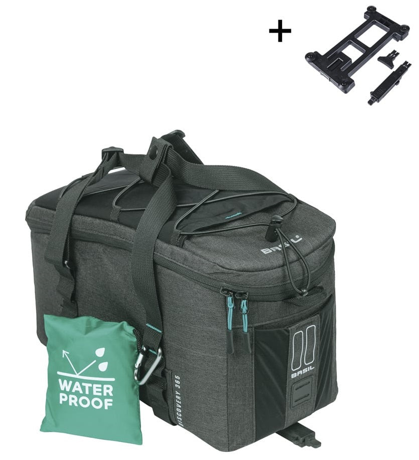 Basil Luggage Thruando Bag Discovery 365d Mik 9 litros 34 x 16 x 18 cm - Negro