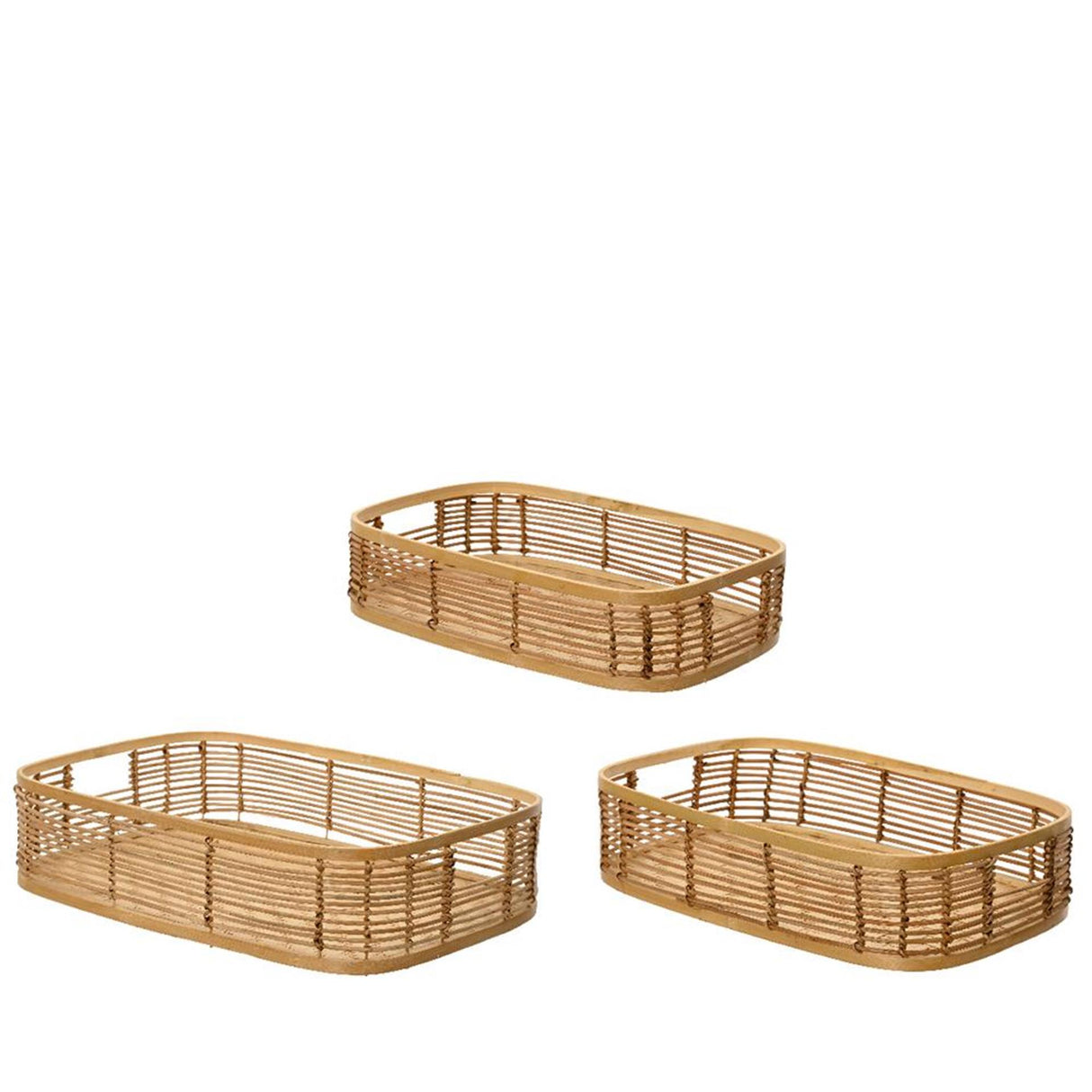 Decoris dienbladset 3-delig bamboe 48,5cm