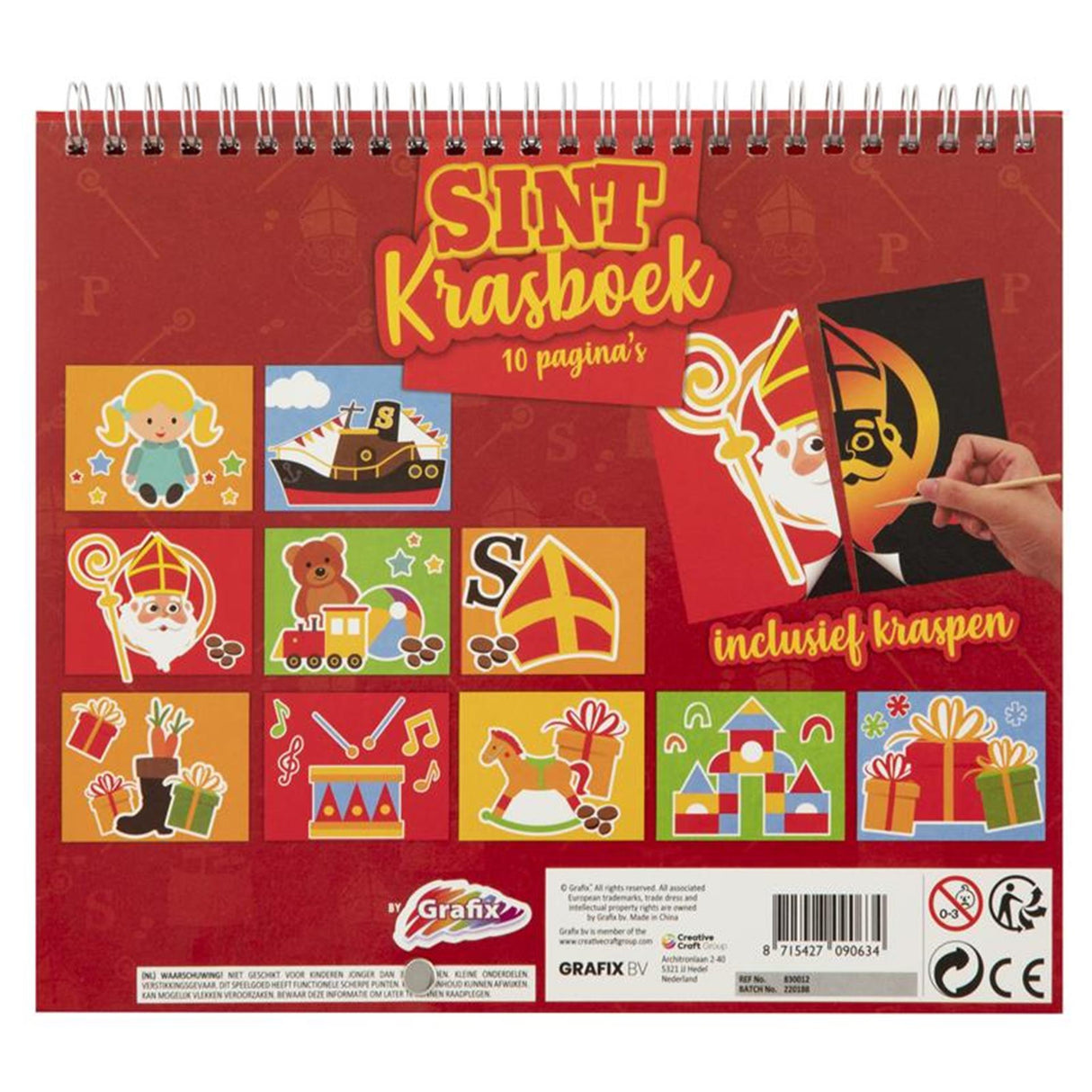 Sinterklaas krasboek - rasa el dibujo
