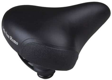 SELLE SAN REMO BICYCLE SELLA MARWI CITYBIKE UNISEX con protezione angolare - NERO