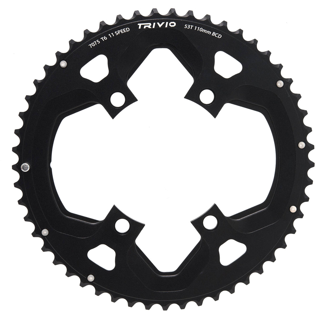 Trivio - racing chainring 53t.11 speed 110 bcd 4-arm shimano